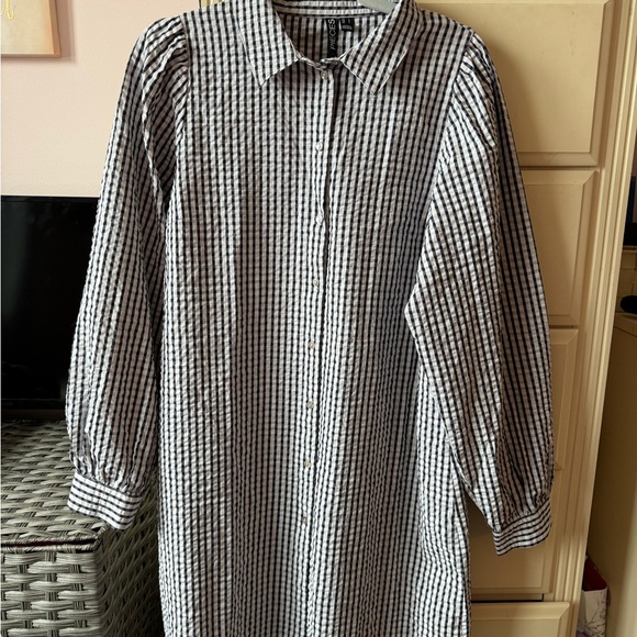 A line, classic gigham dress, tag on never worn sz 10 - Picture 3 of 5